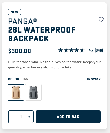 cost of yeti backpack